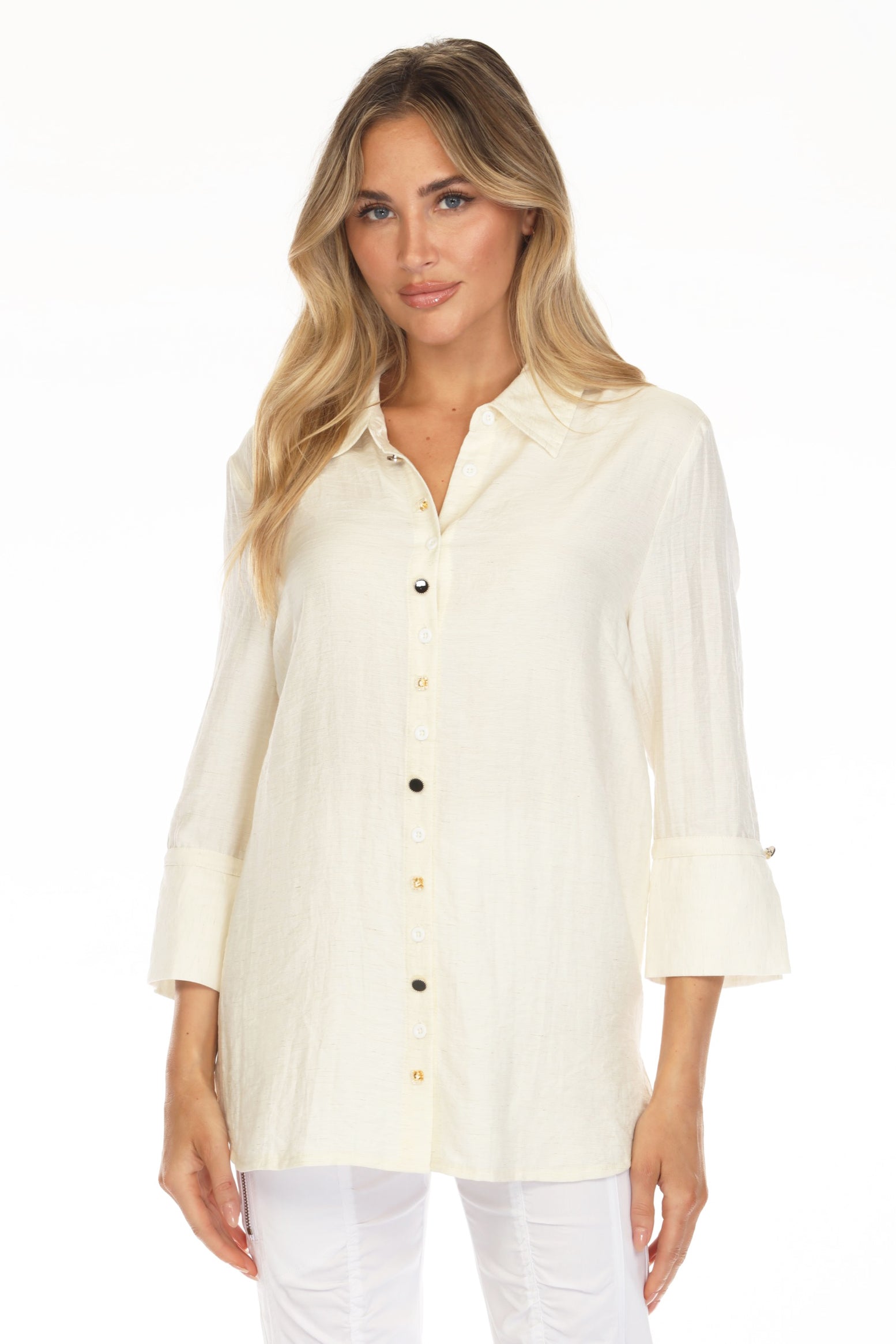 Mosaic Button Shirt - CARINE