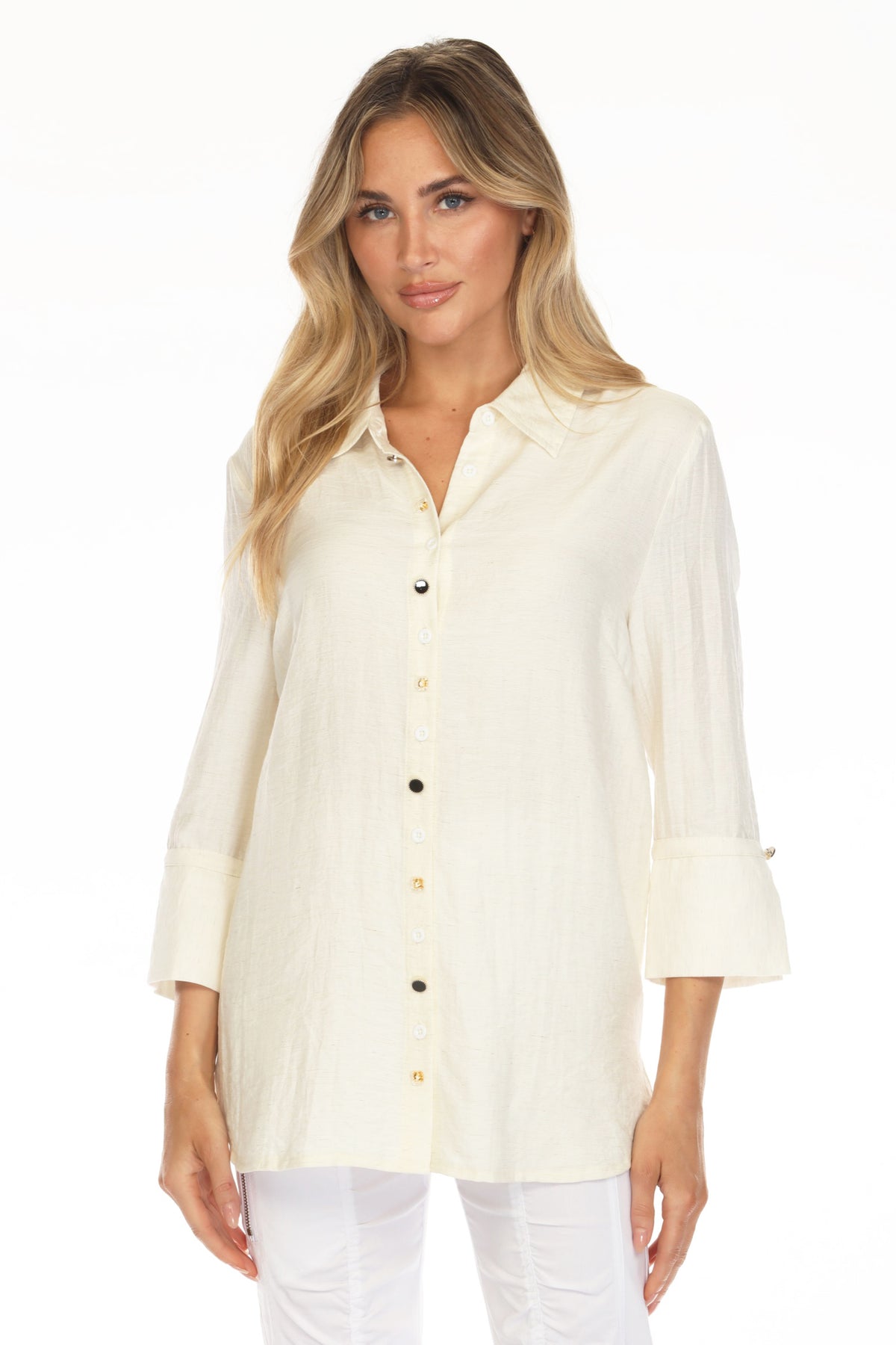 Mosaic Button Shirt - CARINE