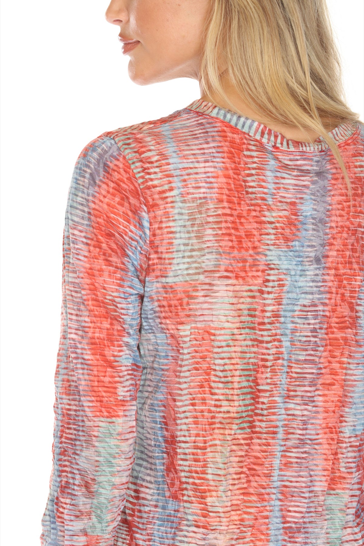 Round-Neck Top - Coral Haze - CARINE