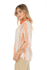 Caela Top - Citrus Strands - CARINE