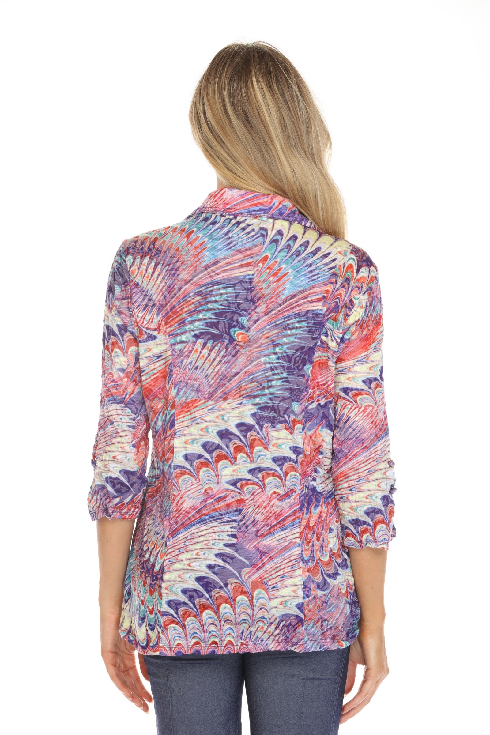 Sabrina Shirt - Violet Burst - CARINE