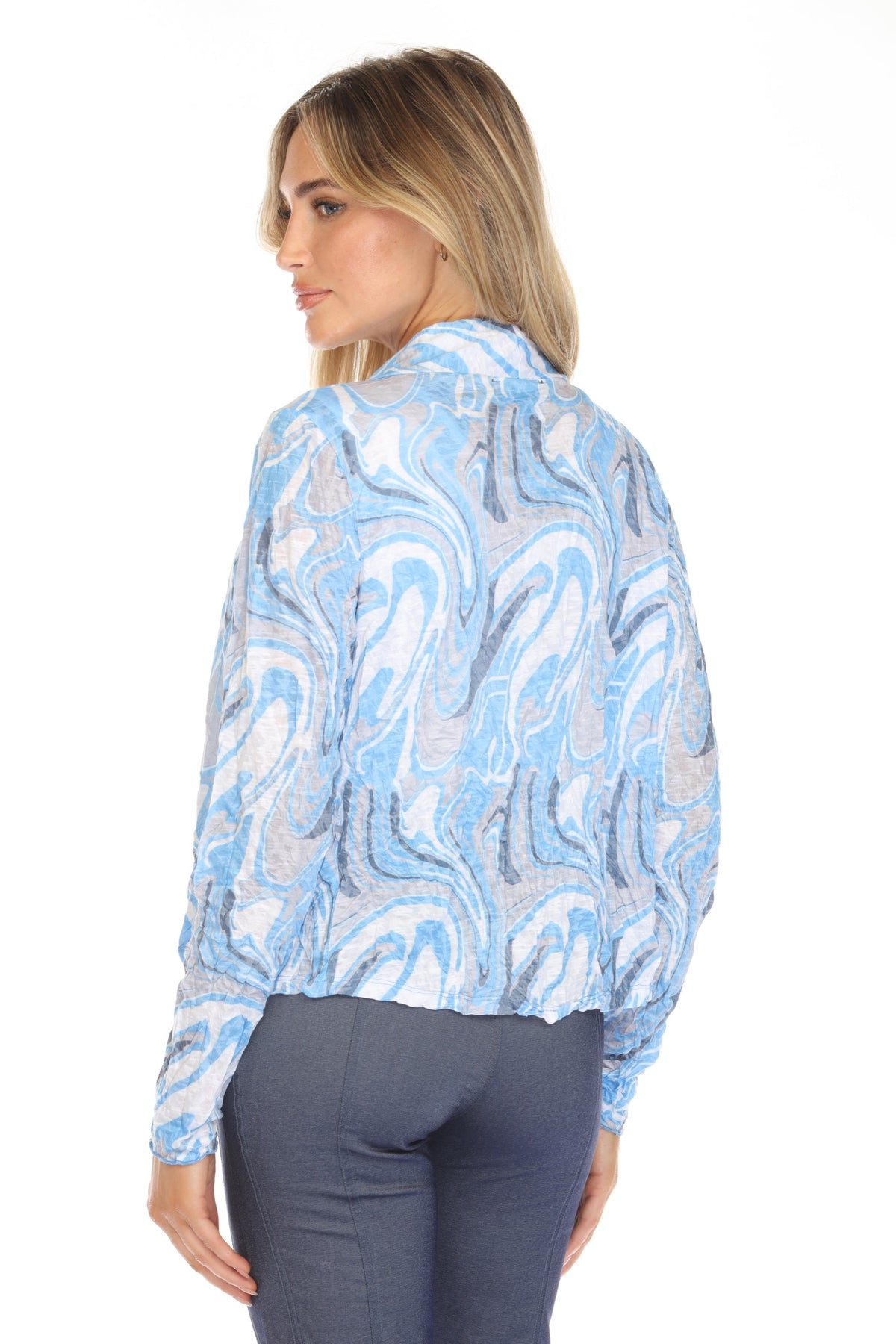 Claire Cardigan - Blue Marble - CARINE