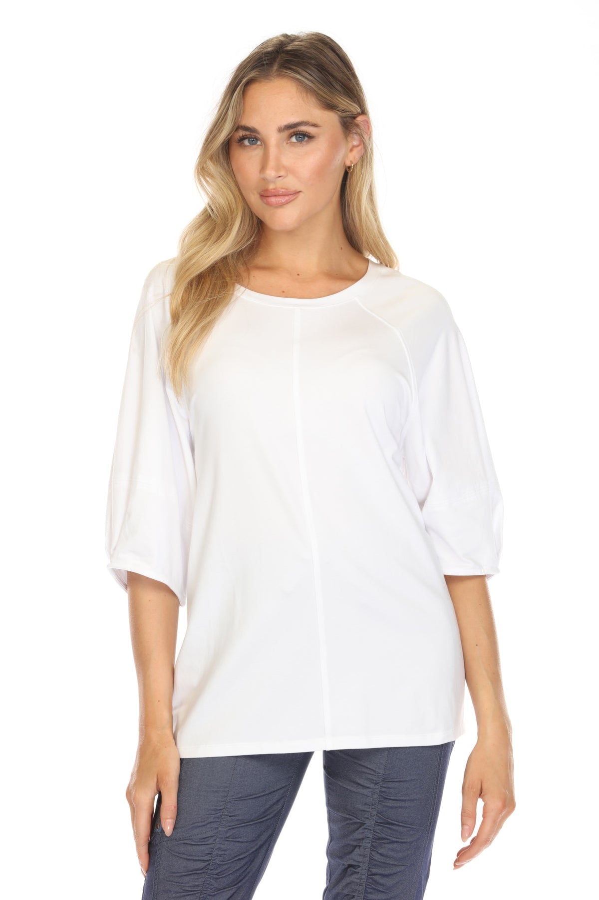 Brushed Cotton Raglan Top - CARINE