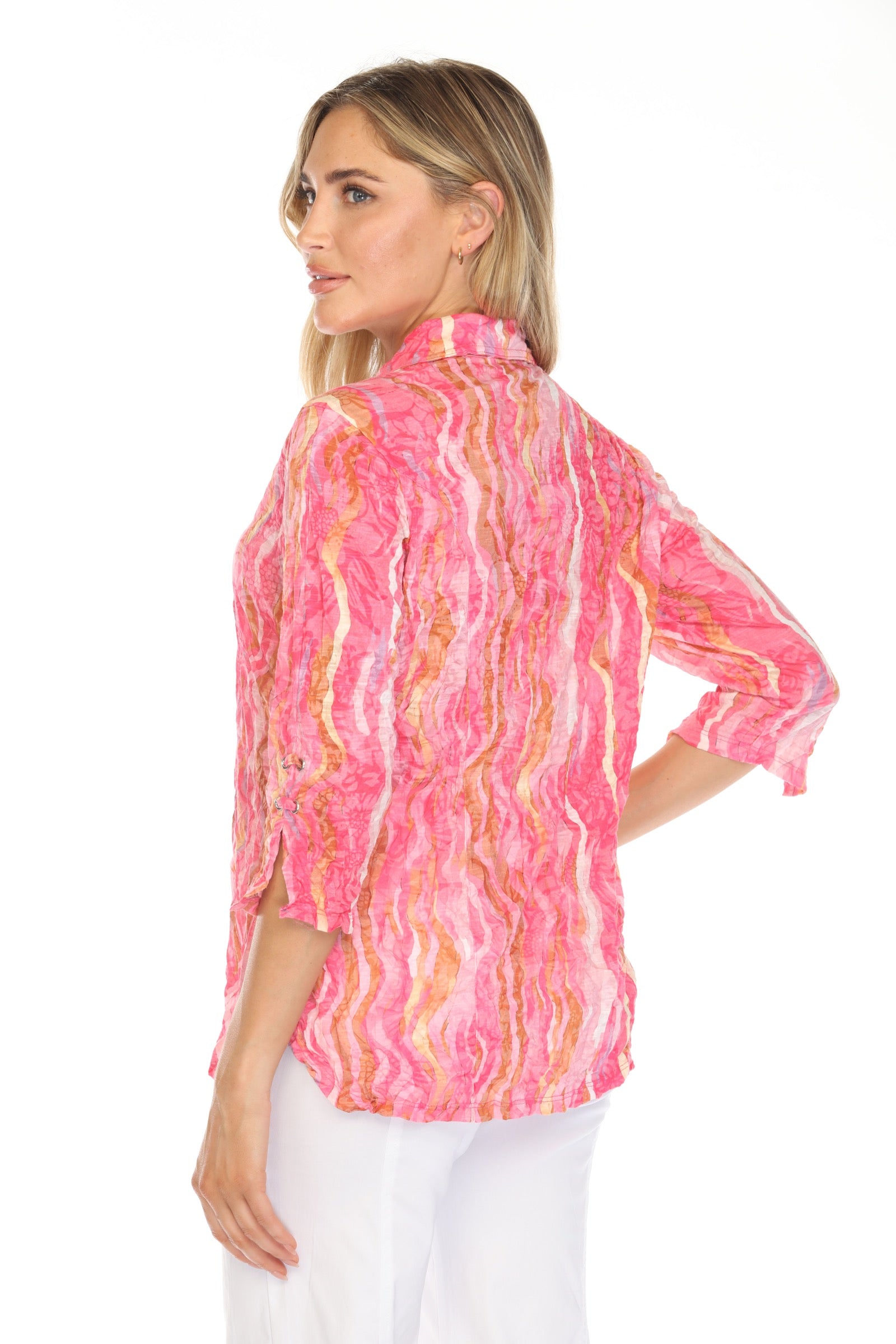 Sabrina Shirt - Pink Flame - CARINE