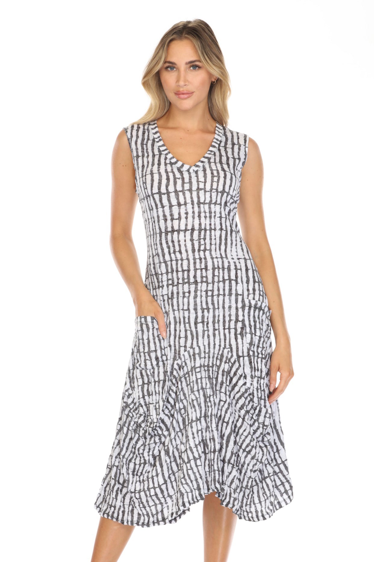 Valerie Dress - Bamboo Shadow - CARINE