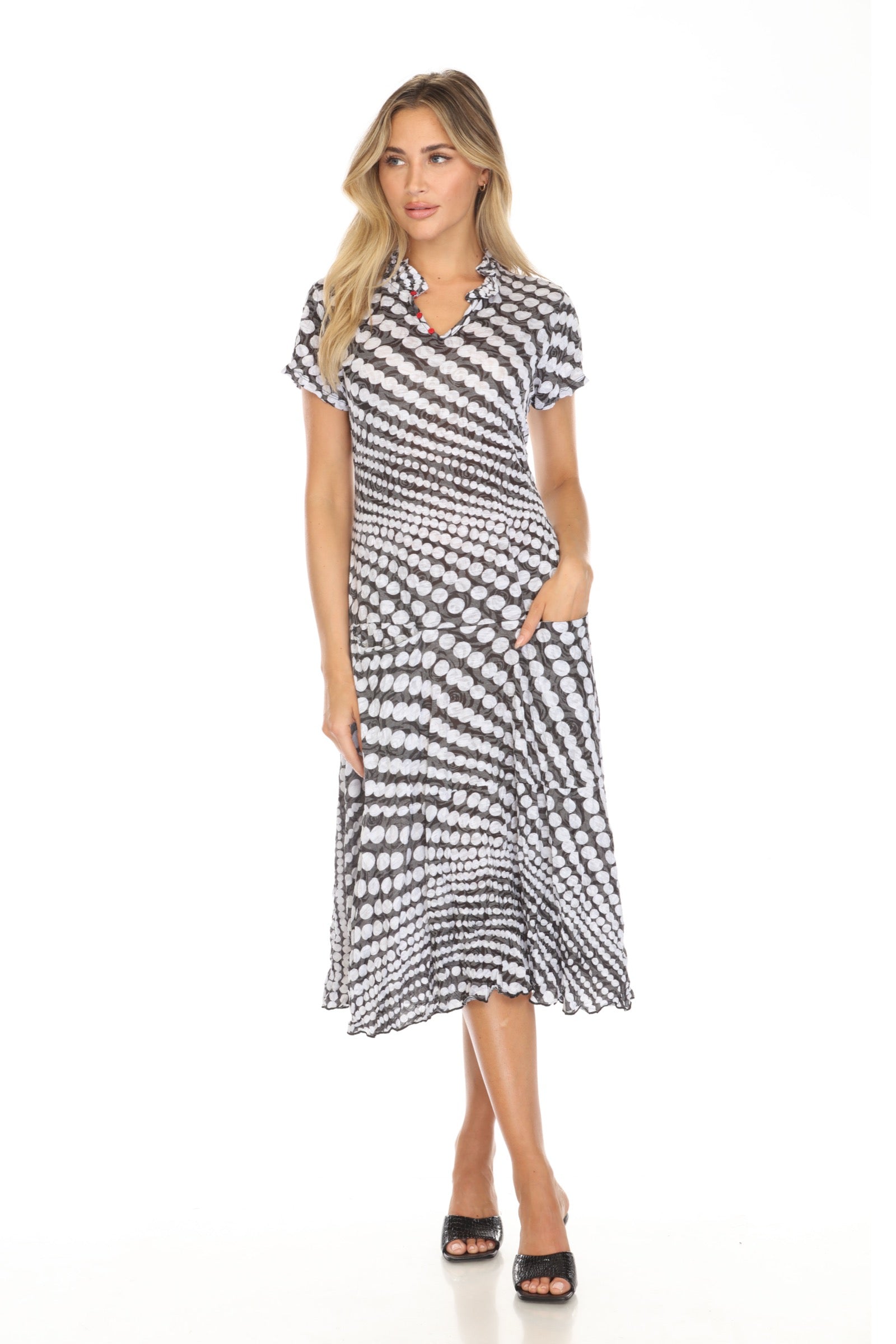 Harper Dress - Dot Swirl - CARINE