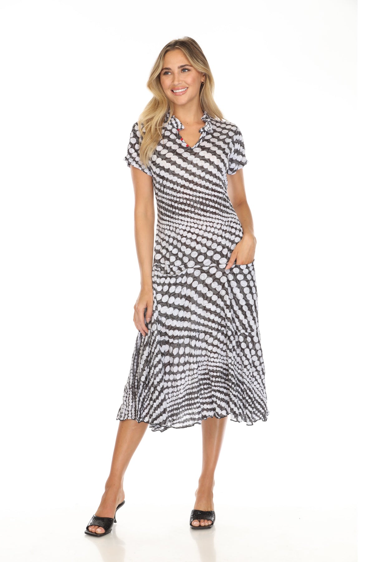 Harper Dress - Dot Swirl - CARINE