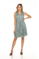 Amelia Dress - Green Vector - CARINE