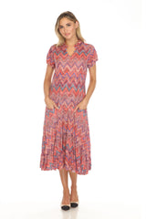 Harper Dress - Crimson Pulse - CARINE