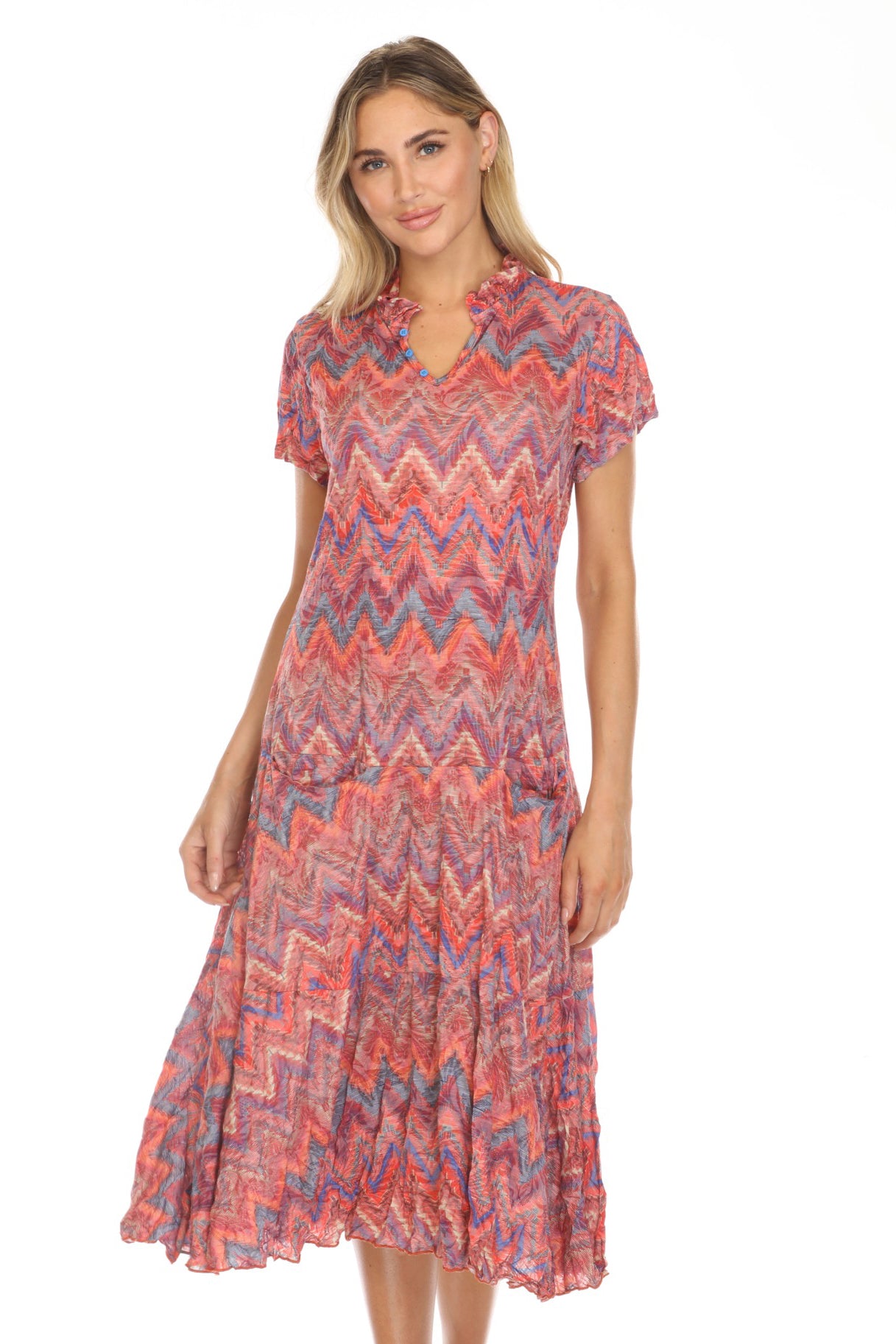 Harper Dress - Crimson Pulse - CARINE