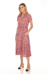 Harper Dress - Crimson Pulse - CARINE