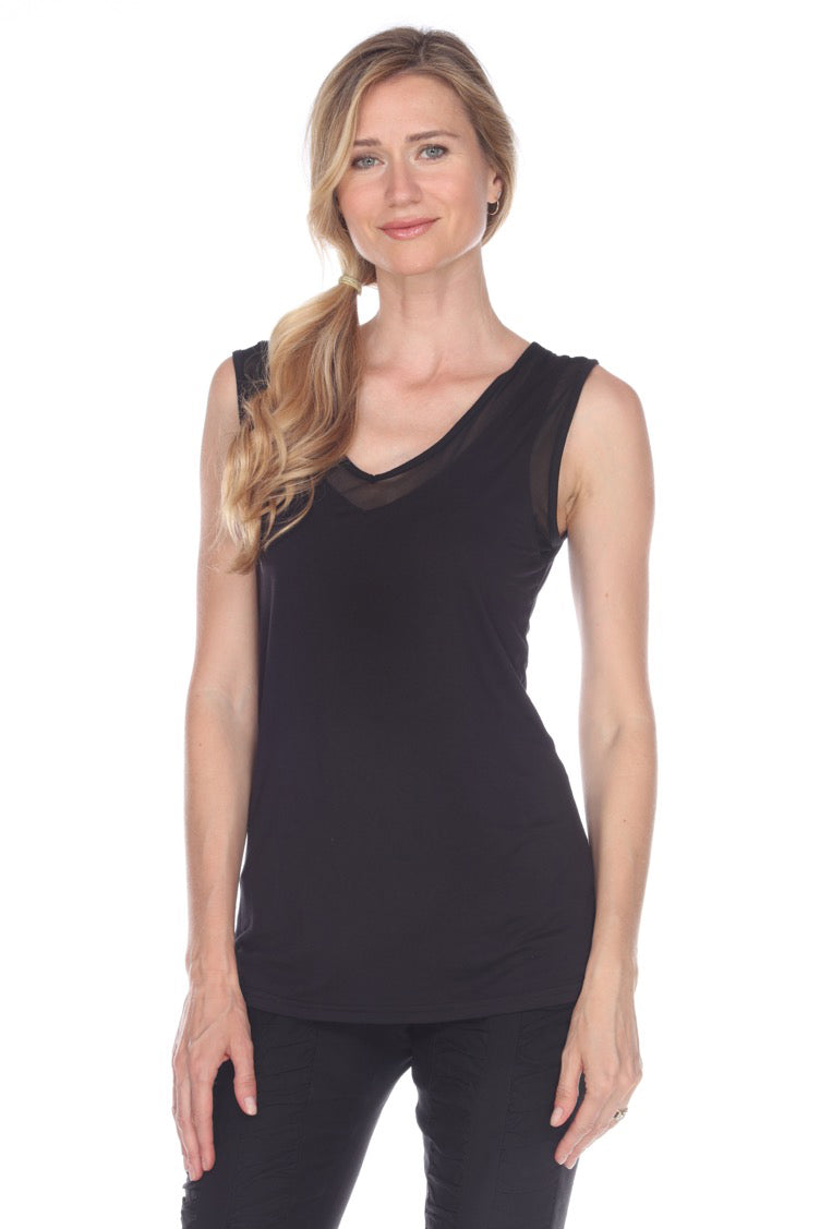 Sheer Trim Tank (Reversible) - CARINE