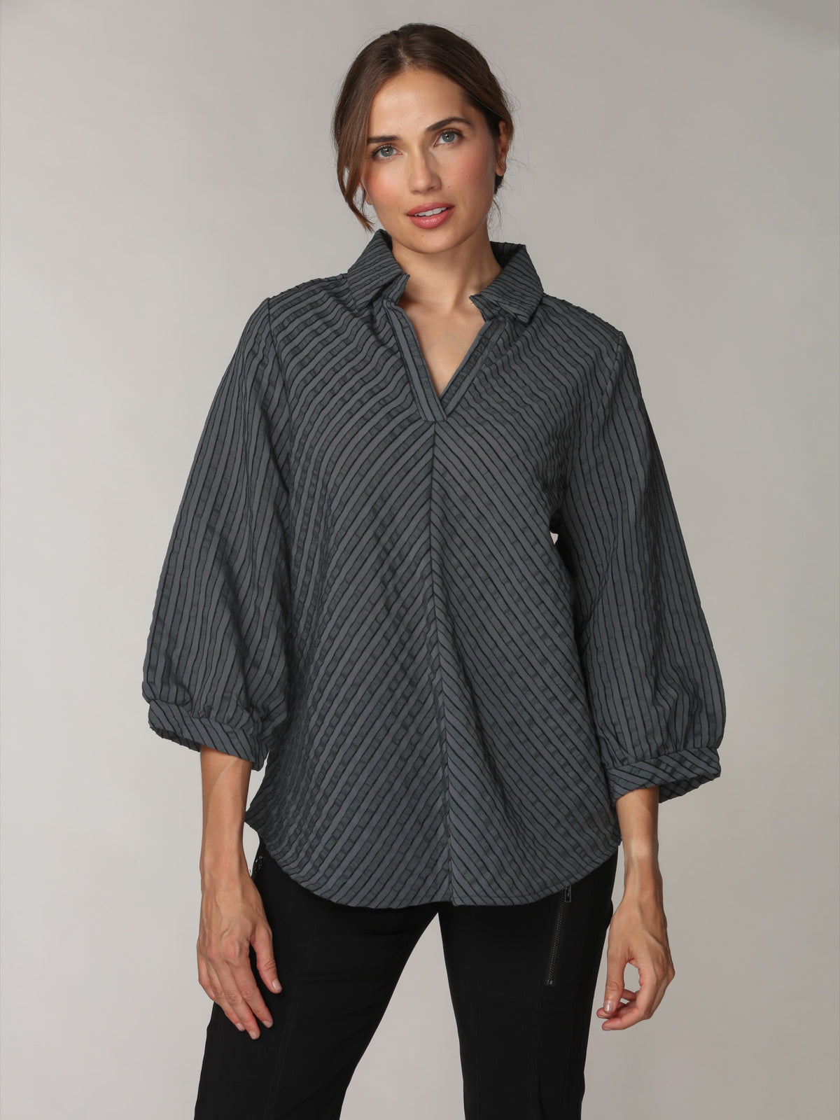 Diagonal Stripe Textured Popover