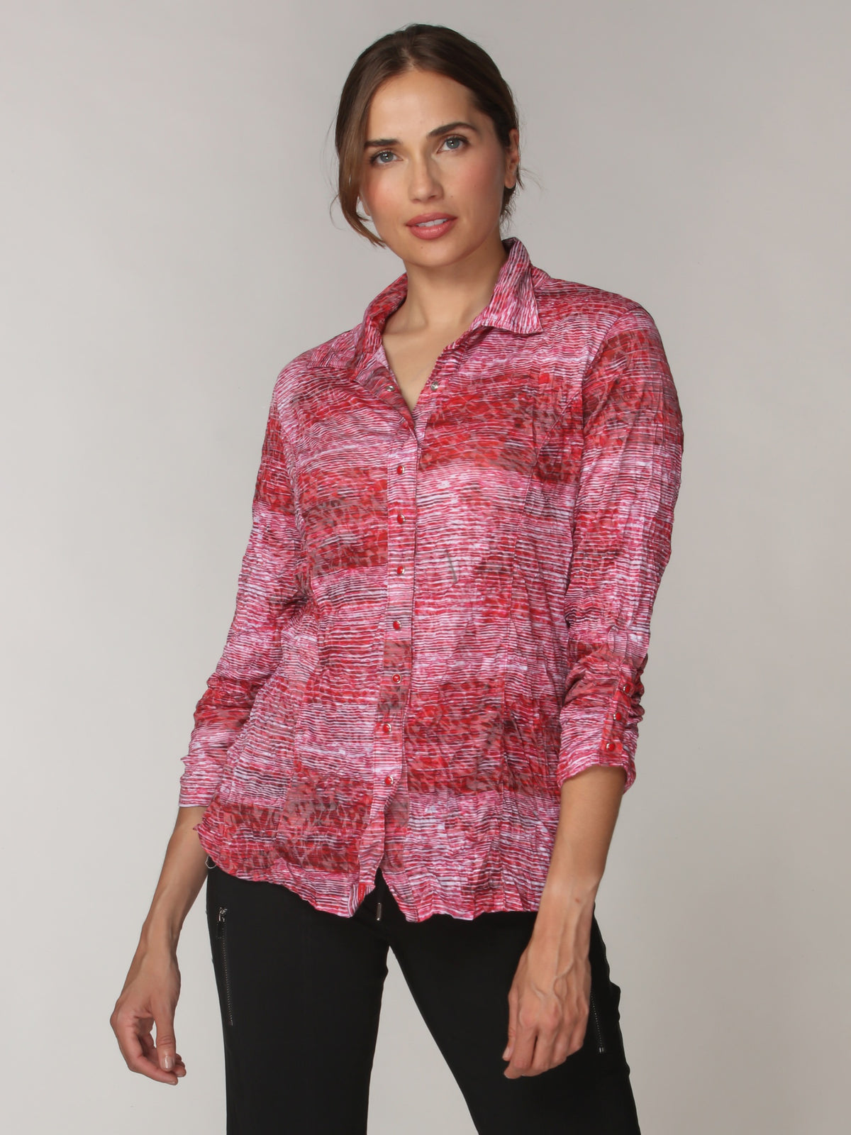 Sienna Shirt - Crimson Haze