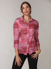 Sienna Shirt - Crimson Haze