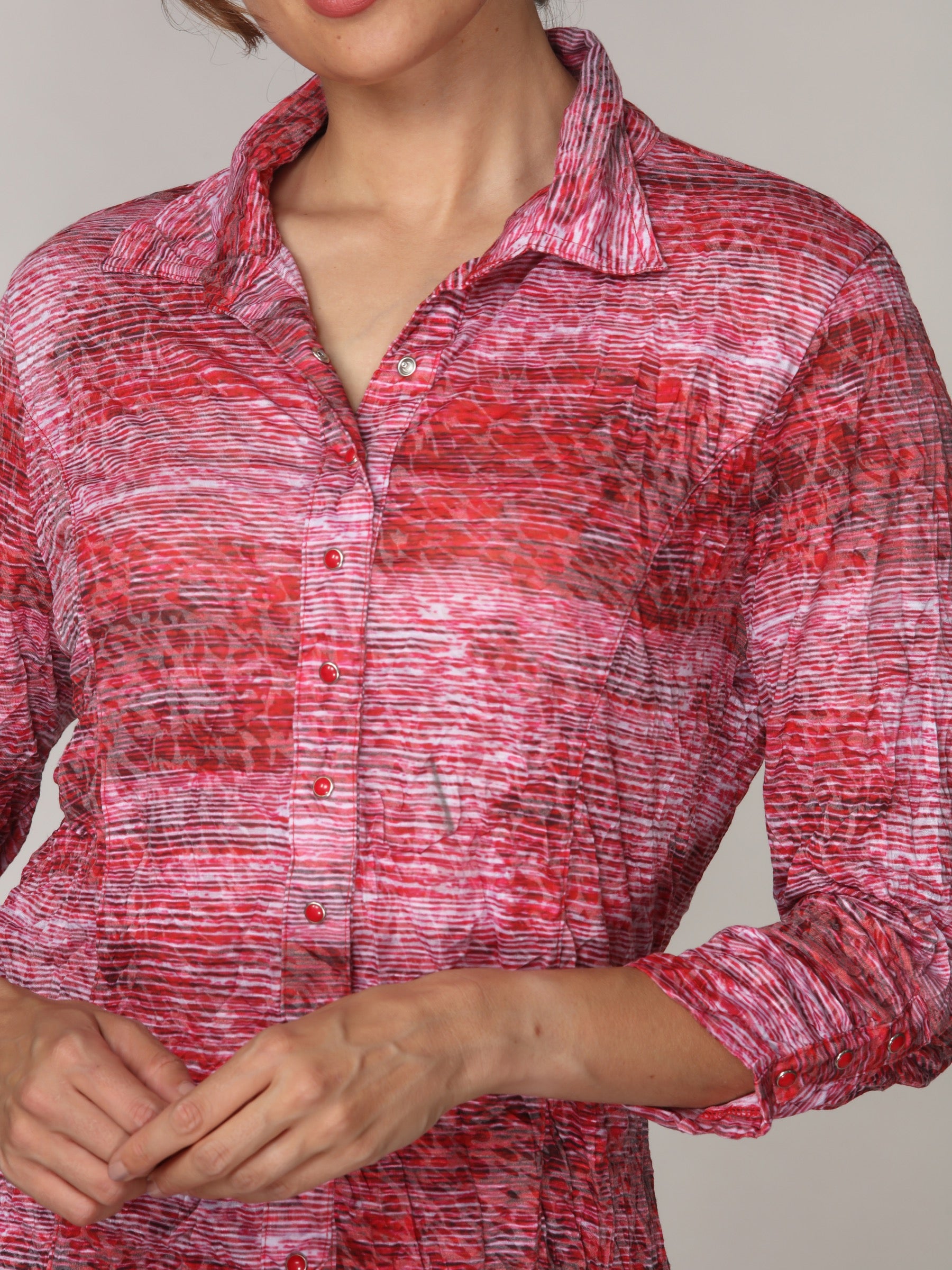 Sienna Shirt - Crimson Haze