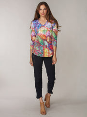 V-Neck Top - Vivid Canvas