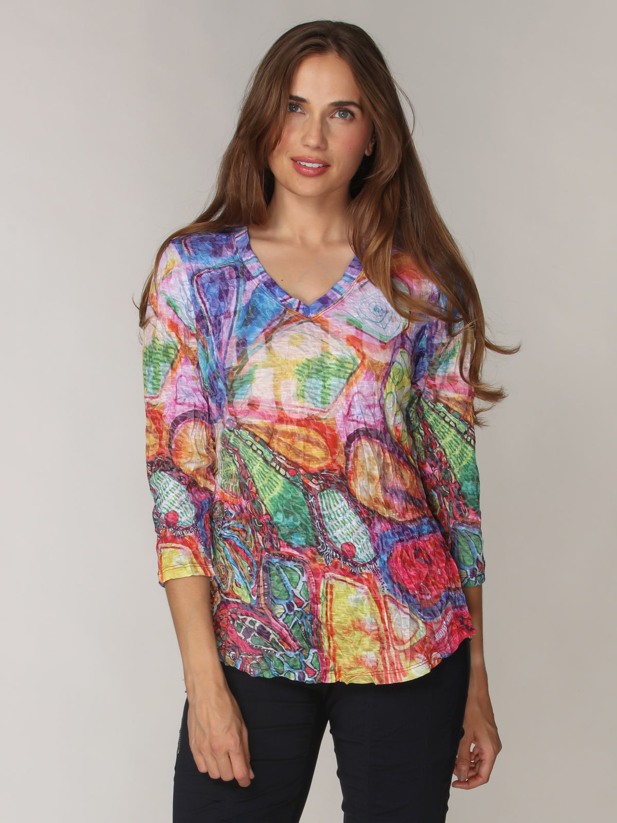 V-Neck Top - Vivid Canvas