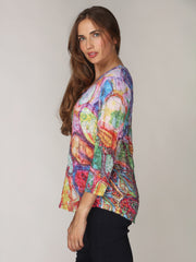 V-Neck Top - Vivid Canvas
