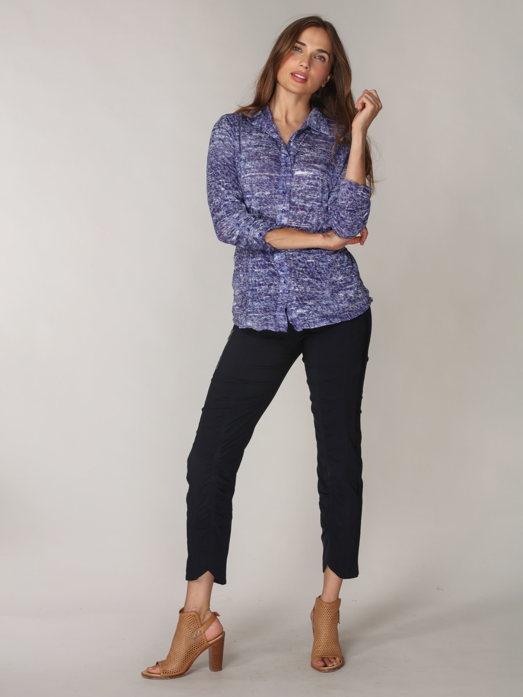 Sienna Shirt - Indigo Whisper