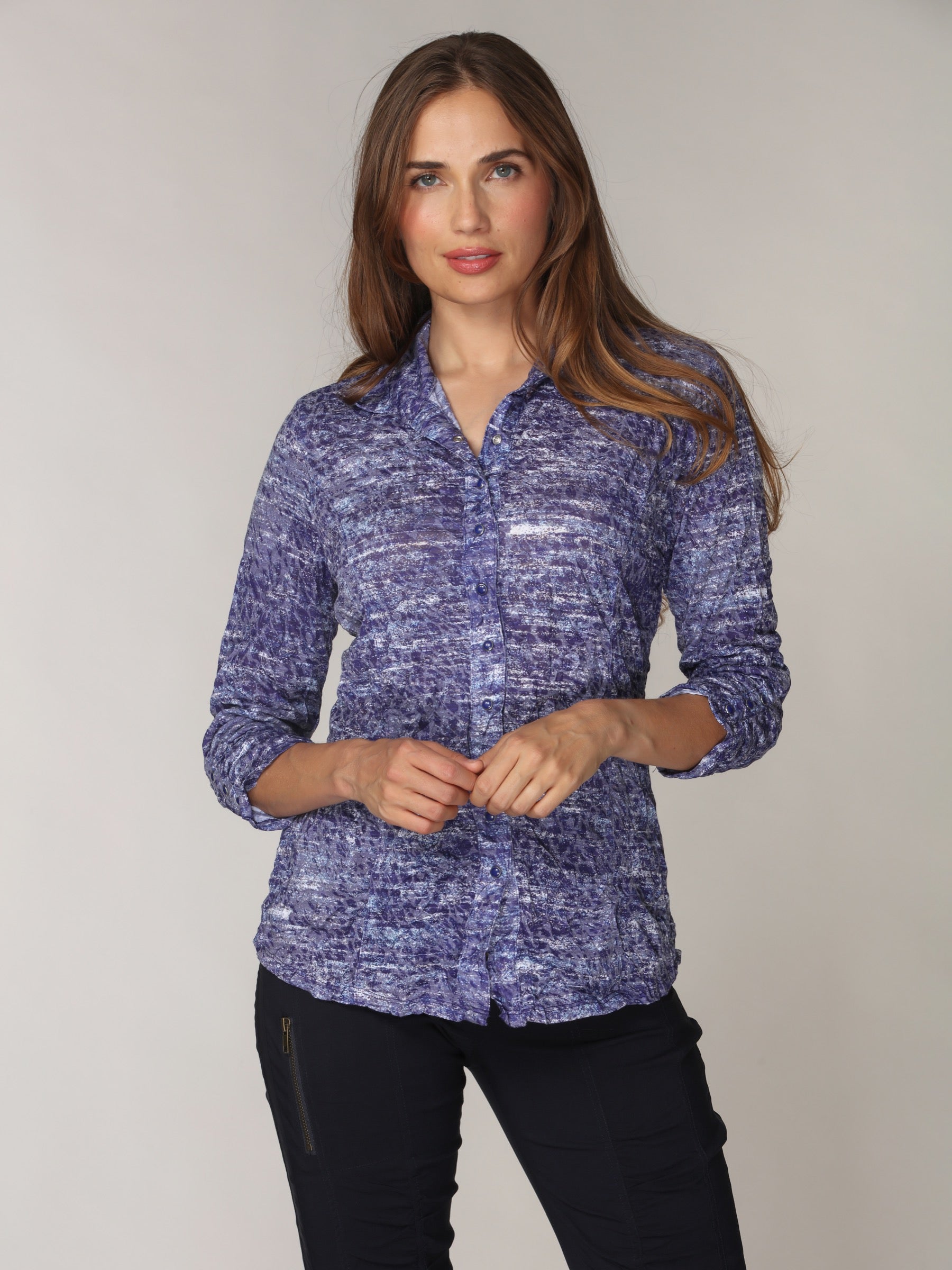 Sienna Shirt - Indigo Whisper
