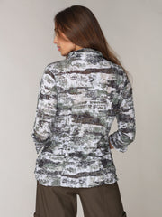 Sabrina Shirt - Olive Drift