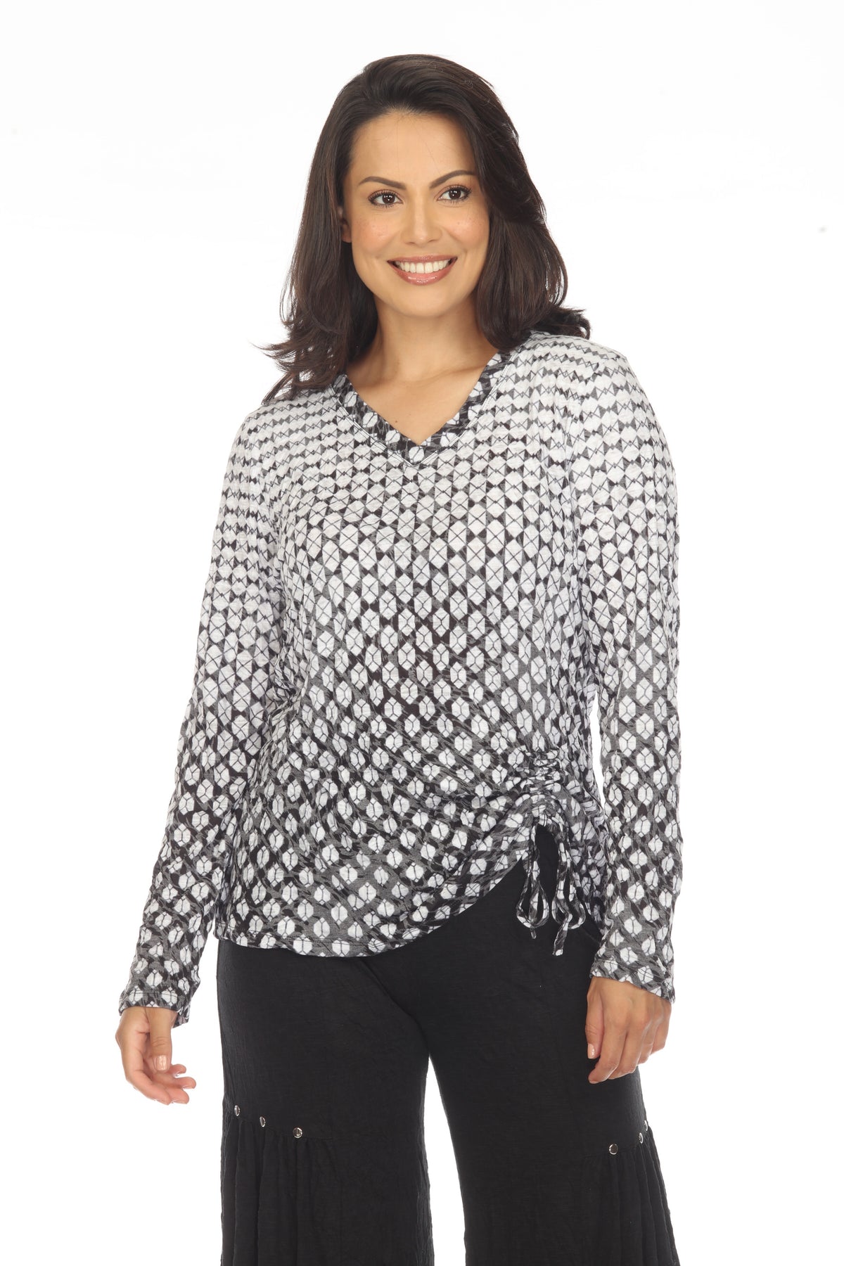 Carlie Top L/S - Diamonds - CARINE