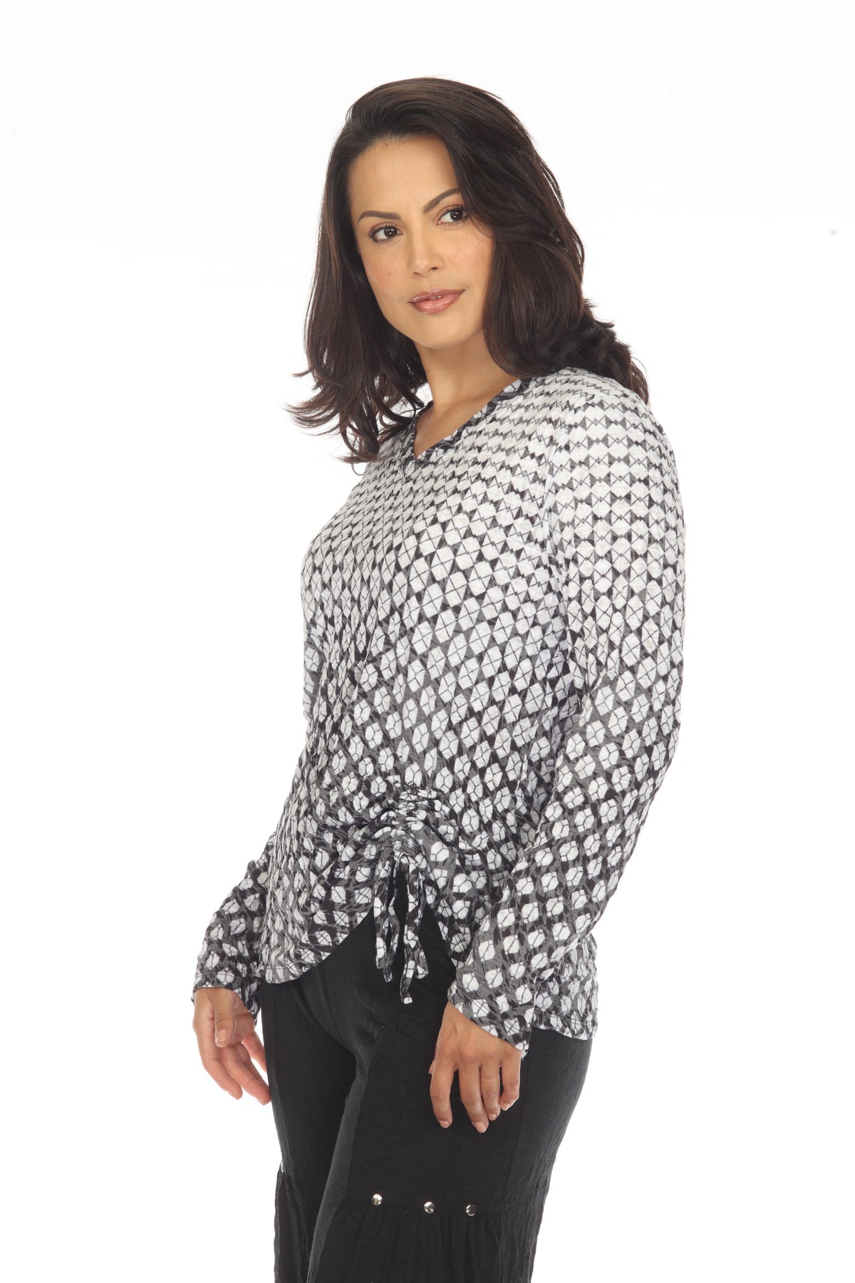 Carlie Top L/S - Diamonds - CARINE