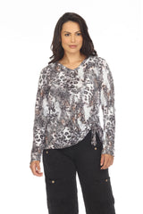 Carlie Top L/S - Leopard Burst - CARINE