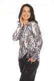 Carlie Top L/S - Leopard Burst - CARINE