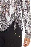Carlie Top L/S - Leopard Burst - CARINE