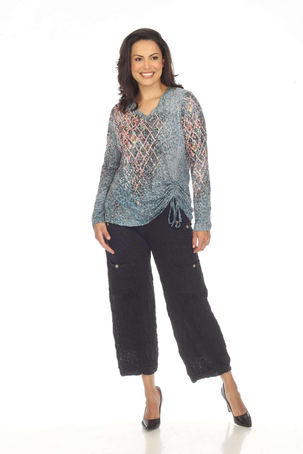 Carlie Top L/S - Jade Mesh - CARINE
