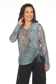 Carlie Top L/S - Jade Mesh