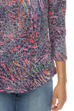 Round-Neck Top - Indigo Dash - CARINE