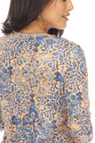 Round-Neck Top - Sand Flower - CARINE