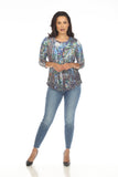 Round-Neck Top - Forest Glow - CARINE