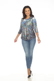 Round-Neck Top - Forest Glow - CARINE