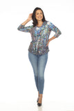 Round-Neck Top - Forest Glow - CARINE