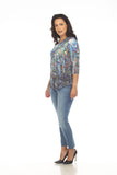 Round-Neck Top - Forest Glow - CARINE