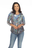 Round-Neck Top - Forest Glow - CARINE