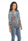 Round-Neck Top - Forest Glow - CARINE