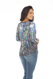 Round-Neck Top - Forest Glow - CARINE