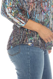 Round-Neck Top - Forest Glow - CARINE