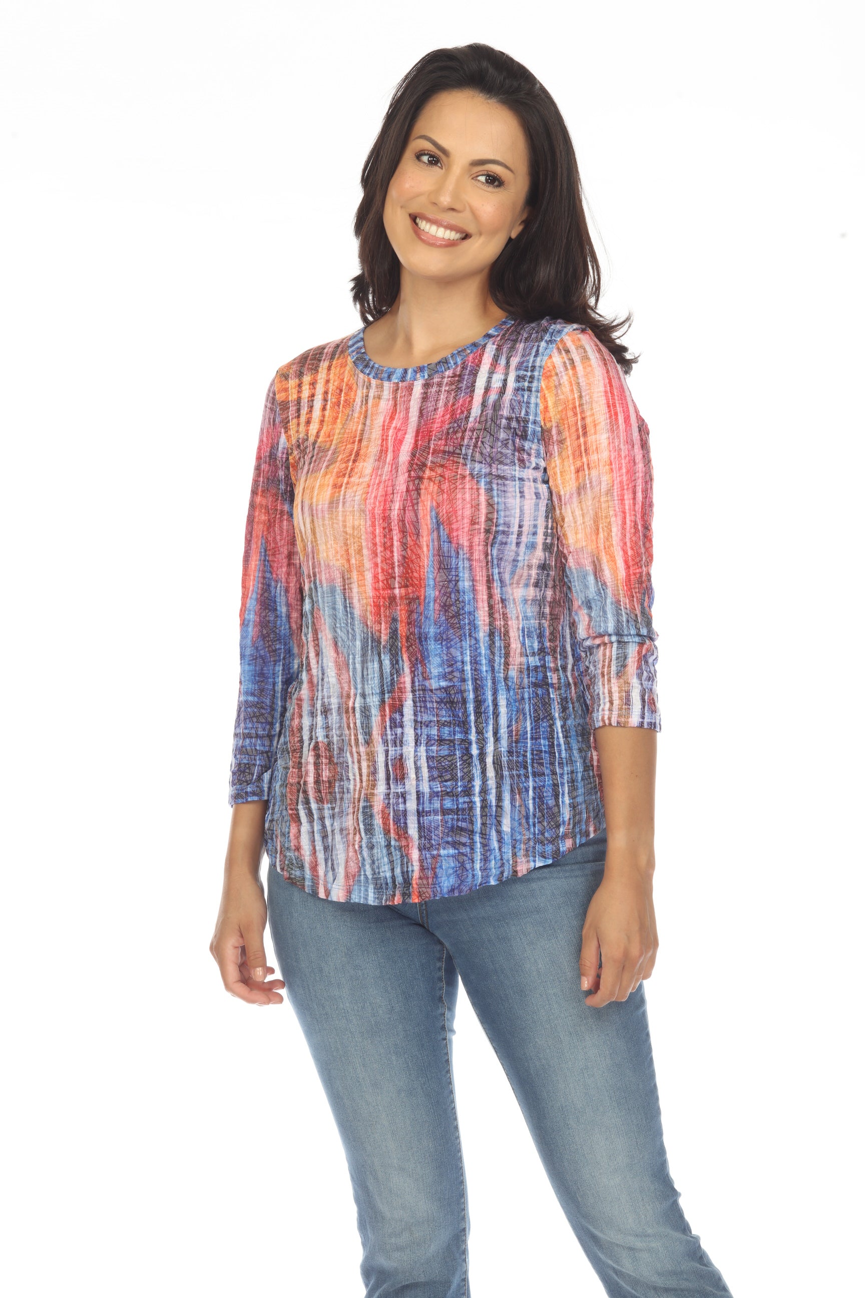 Round-Neck Top - Dawn Burst - CARINE