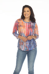 Round-Neck Top - Dawn Burst - CARINE