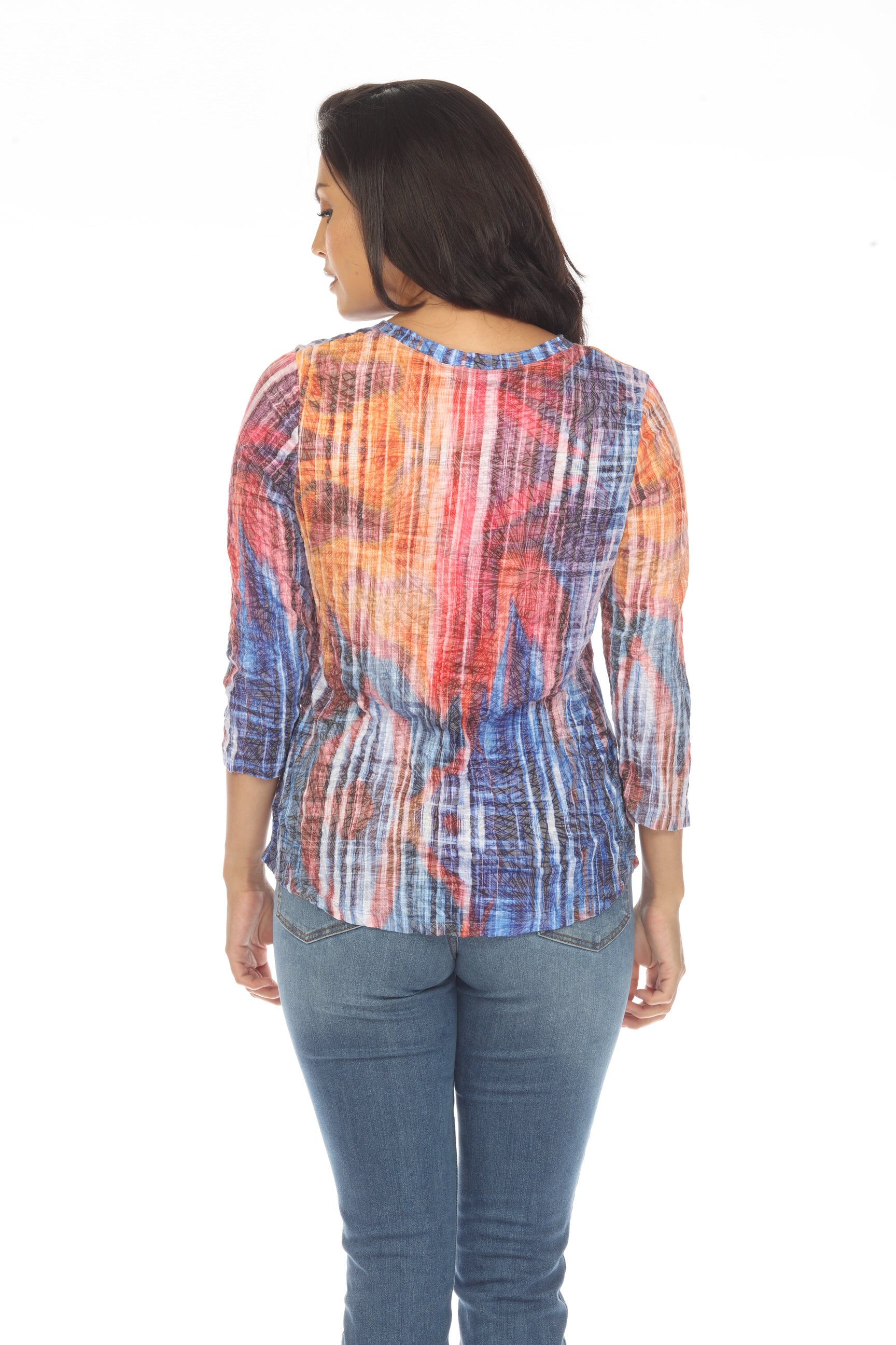 Round-Neck Top - Dawn Burst - CARINE