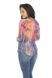 Round-Neck Top - Dawn Burst - CARINE