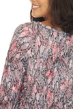 Jolene Top L/S - Blush Snake - CARINE