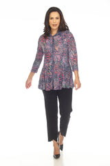 Selena Shirt - Indigo Dash - CARINE