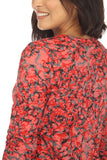 Round-Neck Top - Scarlet Mix - CARINE
